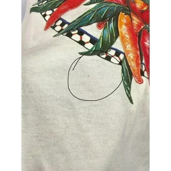 VTG Santa Fe Chiles Long Sleeve T-Shirt Single Stitch 1990’s LARGE - Picture 6 of 13